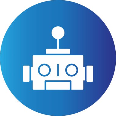 Web Kullanımı için Robot Basit Vektör Simgesi
