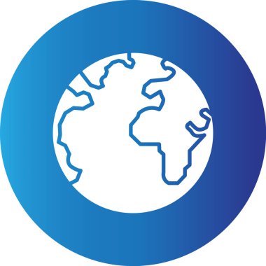 Web Kullanımı için Dünya Basit Vektör Simgesi