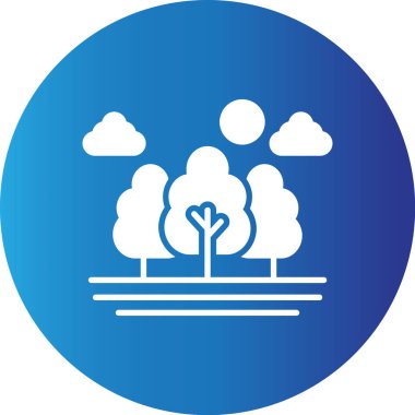 Web kullanımı için Orman Basit Vektör Simgesi