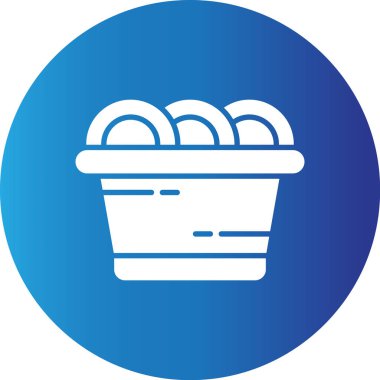 Web kullanımı için Bulaşık Makinesi Basit Vektör Simgesi