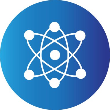 Web Kullanımı için Atom Basit Vektör Simgesi