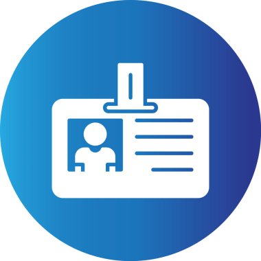 Web Kullanımı için Kimlik Kartı Basit Vektör Simgesi