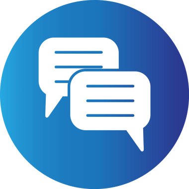 Web kullanımı için Kabarcık Sohbeti Basit Vektör Simgesi