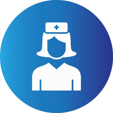 Web Kullanımı için Hemşire Basit Vektör Simgesi