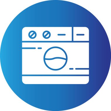 Web kullanımı için Çamaşır Makinesi Basit Vektör Simgesi