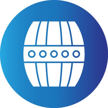 Web kullanımı için Varil Basit Vektör Simgesi