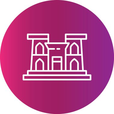 Web kullanımı için Luxor Templecopy Basit Vektör Simgesi