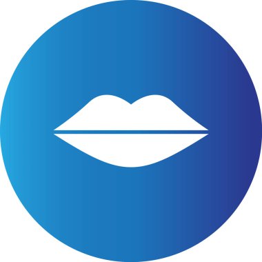 Web kullanımı için Dudaklar Basit Vektör Simgesi