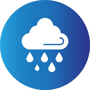 Web kullanımı için Yağmur Basit Vektör Simgesi
