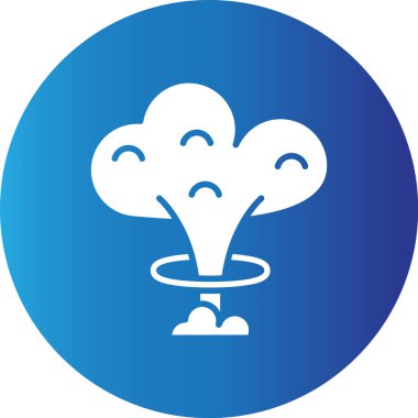 Web kullanımı için Nükleer Patlama Basit Vektör Simgesi