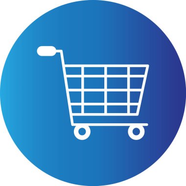 Web kullanımı için Alışveriş Arabası Basit Vektör Simgesi