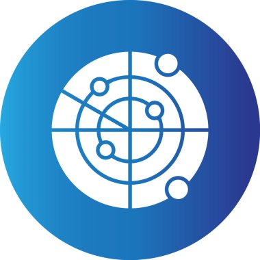 Web kullanımı için Radar Basit Vektör Simgesi