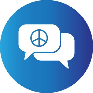 Web kullanımı için Barış Sohbeti Basit Vektör Simgesi