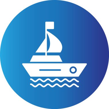 Web Kullanımı için Tekne Basit Vektör Simgesi