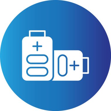 Web kullanımı için Pil Basit Vektör Simgesi