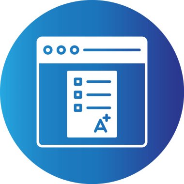 Web kullanımı için Çevrimiçi Öğrenme Basit Vektör Simgesi