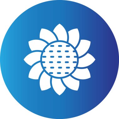 Web kullanımı için Ayçiçeği Basit Vektör Simgesi
