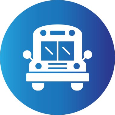 Web Kullanımı için Otobüs Basit Vektör Simgesi