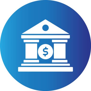 Web kullanımı için Banka Binası Basit Vektör Simgesi