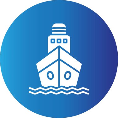 Web Kullanımı için Gemi Basit Vektör Simgesi
