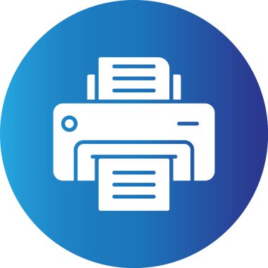 Web kullanımı için Yazıcı Basit Vektör Simgesi