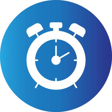 Web kullanımı için Alarm Saati Basit Vektör Simgesi