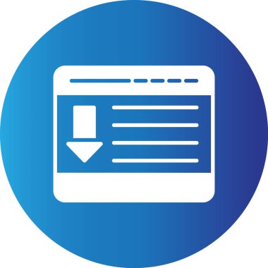 Web kullanımı için basit vektör simgesi indiriliyor