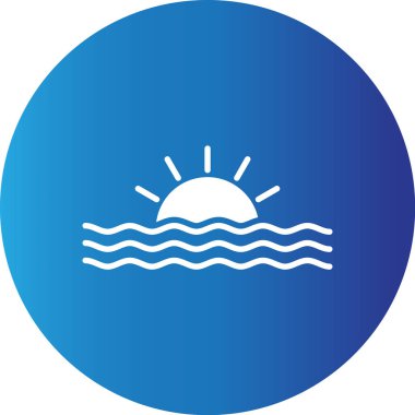 Web kullanımı için Günbatımı Basit Vektör Simgesi