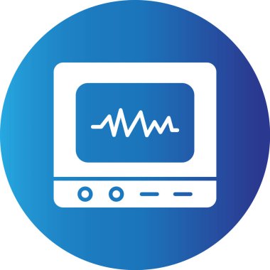 Web kullanımı için Oscilloscope Basit Vektör Simgesi