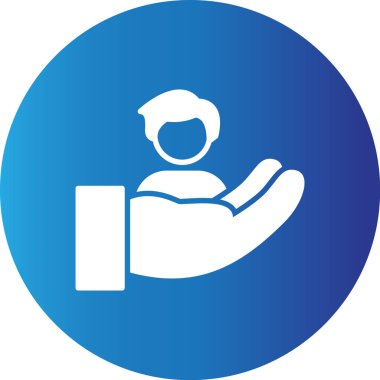 Web kullanımı için Sosyal Hizmetler Basit Vektör Simgesi