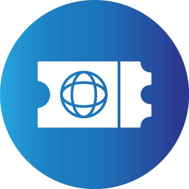 Web kullanımı için Uçak Biletleri Basit Vektör Simgesi