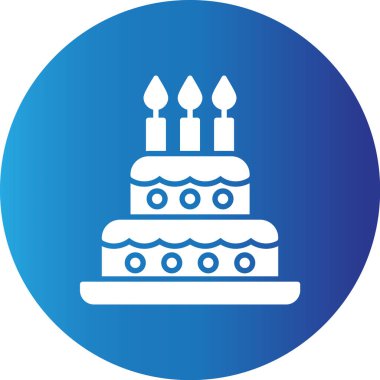 Web Kullanımı için Kek Basit Vektör Simgesi