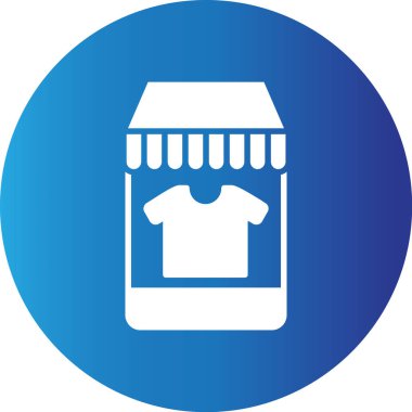 Web kullanımı için Çevrimiçi Alışveriş Basit Vektör Simgesi