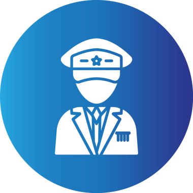 Web kullanımı için Kaptan Basit Vektör Simgesi