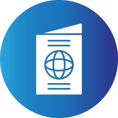 Web kullanımı için Pasaport Basit Vektör Simgesi