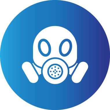 Web kullanımı için Gaz Maskesi Basit Vektör Simgesi