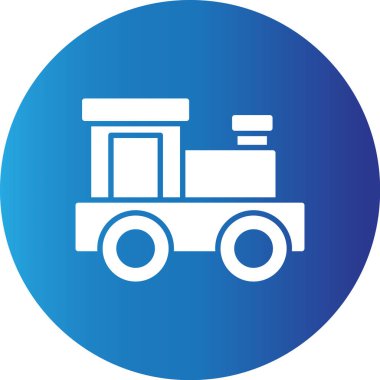 Web Kullanımı için Oyuncak Treni Basit Vektör Simgesi