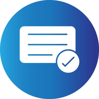 Web kullanımı için Basit Vektör Simgesini Kontrol Et