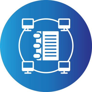 Web Kullanımı için Veritabanı Basit Vektör Simgesi