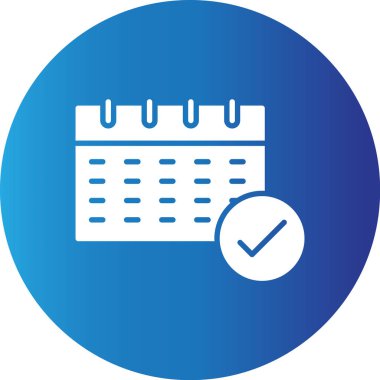 Web kullanımı için Takvim Basit Vektör Simgesi