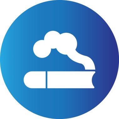 Web Kullanımı İçin Sigara İçen Basit Vektör Simgesi