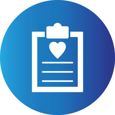 Web kullanımı için Tıbbi Geçmiş Basit Vektör Simgesi