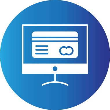 Web kullanımı için Çevrimiçi Ödeme Basit Vektör Simgesi