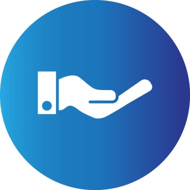 Web kullanımı için El Basit Vektör Simgesi