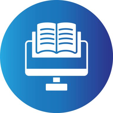 Web kullanımı için Ebook Lcd Basit Vektör Simgesi