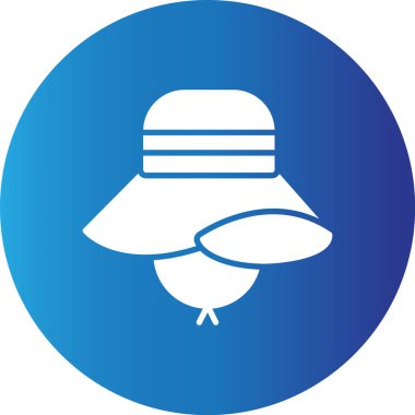 Web kullanımı için Pamela Şapka Basit Vektör Simgesi