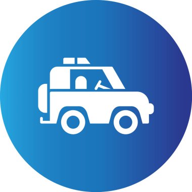 Web Kullanımı için Basit Jeep Vektör Simgesi