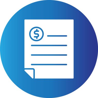 Web kullanımı için Faturalar Basit Vektör Simgesi