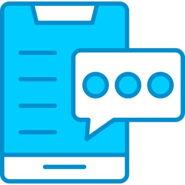 Web Kullanımı İçin Sohbet Basit Vektör Simgesi