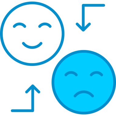 Web Kullanımı İçin Duygusal Basit Vektör Simgesi